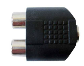 Adapter Jack3,5 gn/2gn RCA