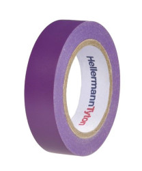 Taśma izolacyjna Fioletowy szerokość: 19mm grubość: 0.15mm długość: 20m PVC HellermannTyton
