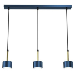 Lampa wisząca ARENA BLUE/GOLD 3xGX53 MLP7773 Milagro
