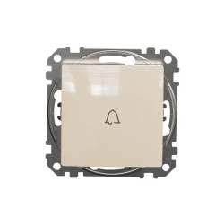 Przycisk 1-biegunowy dzwonek, beżowy, Sedna Design i Elements SDD112131