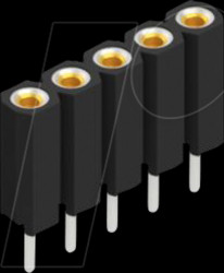 BL 5 5 Socket, 1-row, 1 x 5 - 2.54 mm