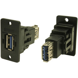 Cliff CP30605NX1 Adapter FM SLIM FT USB3 A-A 3.2 Built-In Hole 1pc