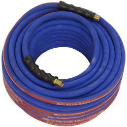 Sealey AH30R Extra-Heavy-Duty Air Hose with 1/4&quot;BSP Unions 30m x 8mm