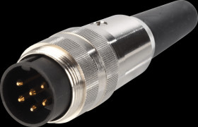 SV 60 Plug, SV 60, circular connector, straight, IP40, 6-pin