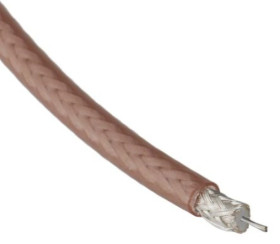 Kabel koncentryczny, RG179, FEP, Brązowy Bez zakończenia Bez zakończenia, RS PRO Bez zakończenia