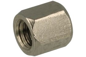 Dystans; DMM3WW5; M3; wewnętrzny/wewnętrzny; 5mm; 5mm; 5mm; tulejka dystansowa gwintowana; sześciokątna; mosiądz niklowany; KLS;