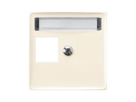 ARIA Pokrywa gniazda pojedynczego prosta typu Keystone ecru PGPK-1U/27 OSPEL