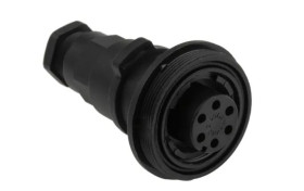 Złącze wielostykowe przemysłowe 6-pinowe, panelowe Gniazdo Bulgin