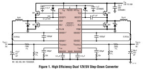 High Efficiency, 2-Phase Synchronous Step-Down Switching Regulators