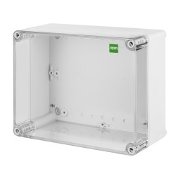 Puszka n/t Industrial 220x170x107 szara IP65 pokrywa transparentna 2717-01 EPN