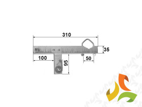 Uchwyt antenowy - obejma kominowa OK-43T13, DIPOL