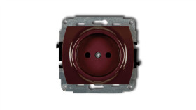 Trend Gniazdo Pojedyncze B/U Brązowy 4Gp-1P