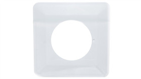 Sentia Osłona Ściany Pojedyncza Biała Tworzywo Pozioma 2100-00