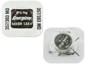 Bateria srebrowa 357, SR303, SR44W; Energizer