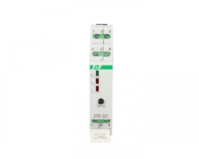 Sterownik rolet do silników 8A 320W 230V AC 1s-15min montaż na szynie DIN STR-3D