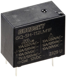GoodSky GQ-SH-112LM1F Przekaźnik SMT 12 V/DC 10 A 1 NO 1 szt.