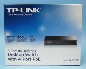 SWITCH!TL-SF1008P 8-PORTÓW 100Mb 4xPoE