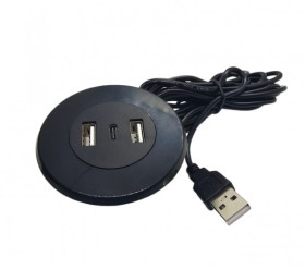 GNIAZDO USB A, USB-C DO OBUD OKRAGLE