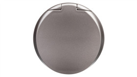 Celiane Plakietka Gniazda Pojedynczego Z Klapką Tytan 068421