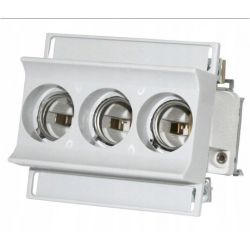 Gniazdo bezpiecznikowe D01 16A [3P] gwint E14 na szynę DIN TH35 (400V AC)