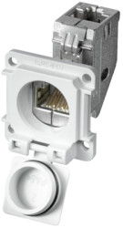 Modular adapter, RJ45 socket to RJ45 socket, angled, Cat 6, 8829440000