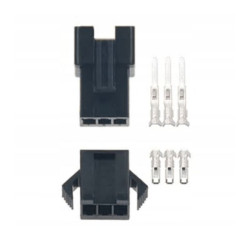 Złącze JST SM 3-pin 2,54mm (wtyczka+gniazdo z konektorami)