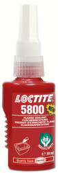 One component silicon adhesive and sealant, 50 ml, bottle, liquid, red, LOCTITE 5800 ACC 50ML EGFD