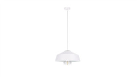 Lampa Wisząca Nowoczesna Loftowa 1Xe27 Electra White
