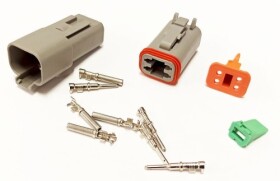 Złącze DEUTSCH 4 pin, wtyk + gniazdo