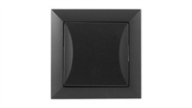 Opal Wyłącznik Łącznik Pojedynczy Czarny Mat Wp-1 Op Cz/Mat