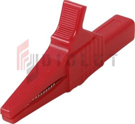 Krokodylek bezpieczny gniazdo 4mm KK262-R CAT III 1000V 32A