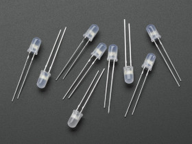 Diffused 5mm Slow Fade Flashing RGB LED - 10 pack (Slow fade)