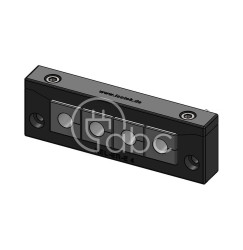 Rama przepustowa KEL-ER-E, na 4 moduły KT małe, czarna, 48259.200