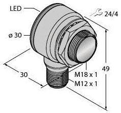 Czujnik dyfuzyjny Turck TM18VN6DVQ8 3018036 1 szt.