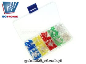 Zestaw diod LED 375 sztuk w organizerze