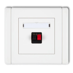 FLEXI Gniazdo głośnikowe pojedyncze biały FGG-1