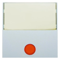 Klawisz z 5 dołączonymi soczewkami i dużum polem opisowym śnieżnobiały mat S.1/B.1/B.3/B.7 Glas 16961909