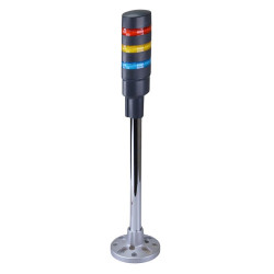 LD6A-3PQB-RYS Red/Yellow/Blue Stack Light LED Tower Pole Mount 24VAC/DC IDEC