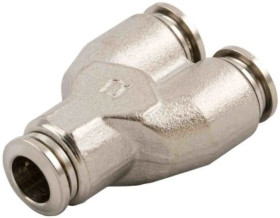 Pneumatic Y Tube-to-Tube Adapter, 20bar