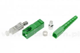 Złącze światłowodowe jednomodowe SC/APC, odgiętka 3,0 mm