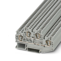 Dwurzędowa złączka szynowa Phoenix Contact poziomy: 2 28 → 10AWG STTB 4 32A 500 V
