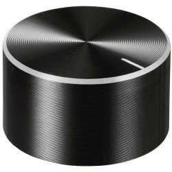 TruComponents 320053 Control knob &#x2B; marking Black (&#xD8; x H) 30mmx17mmAlu/Plastic
