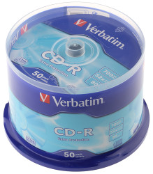 Nienagrane płyty CD, typ: CD-R, 700 MB, 52X, opakowanie: Trzpień, ilość: 50