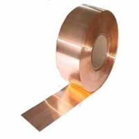 BLACHA0.1CU_10/1m Blacha miedziana - taśma - szerokość 10 mm; grubość 0.1 mm - miękka - długość 1mb - WYPRZEDAŻ - 1 szt. w magaz