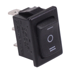 On-Off-On Rectangle 19.2x12.9mm Rocker Switch SPDT 16A 250VAC