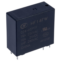Hongfa HF14FW/024-HSPTF PCB Relay 24VDC SPST-NO 20A