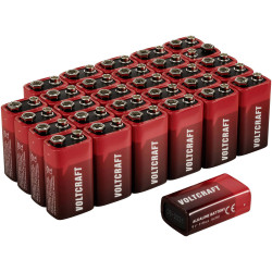 VOLTCRAFT VC16107990 9V PP3 battery Alkaline ne 550 mAh 30 pack