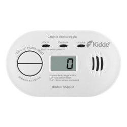 Czujnik tlenku węgla (czadu) z wyświetlaczem Kidde K5DCO