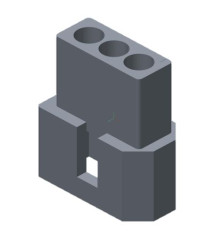 Obudowa złącza zagniatanego 3-pinowe -rzędowe raster: 1.57mm Molex Męski Montaż na kablu Standard .062" 1560 Końcówki