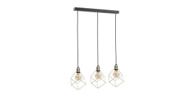 Lampa Wisząca Loftowa 3Xe27 Taho Gold